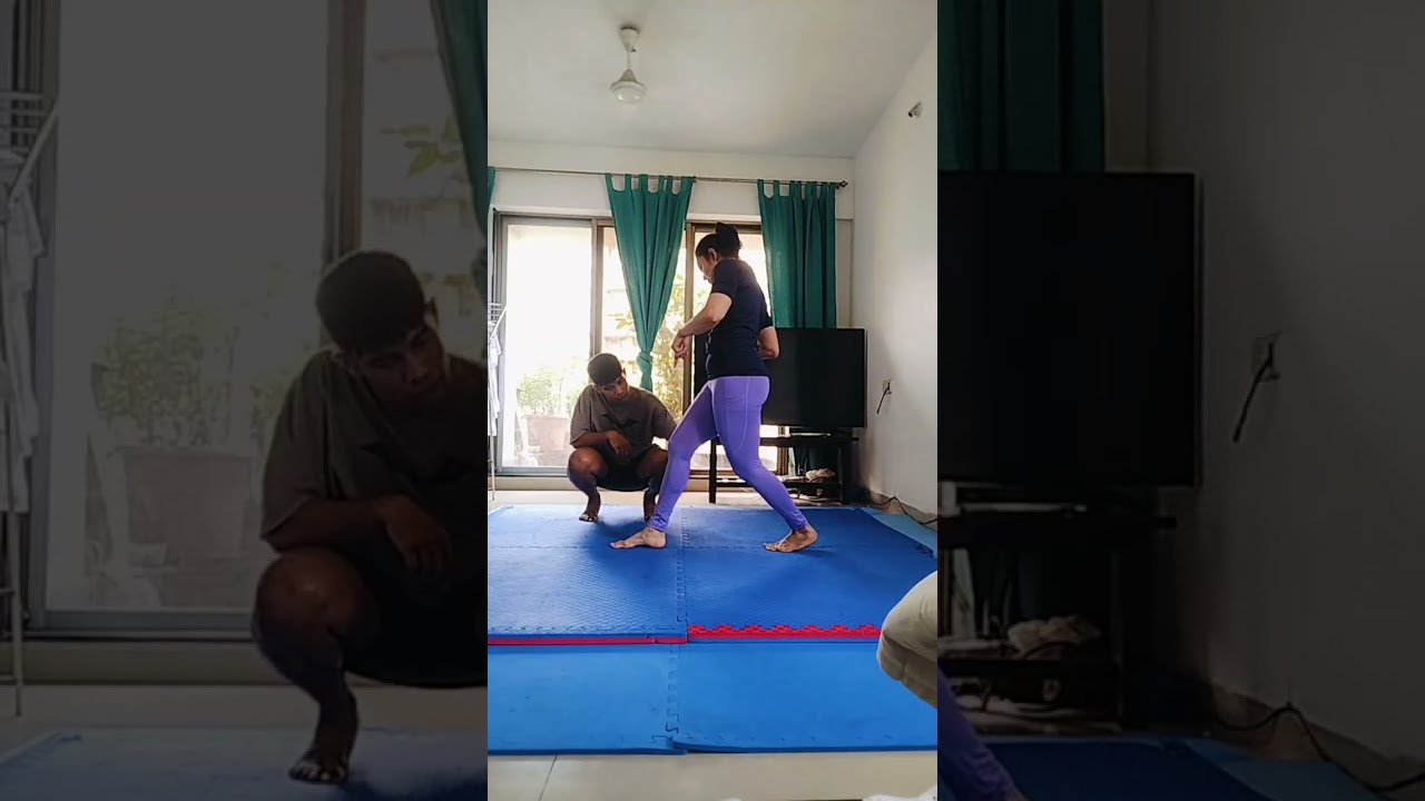 Footwork details. Working on osoto gari. @bombayjudoclub