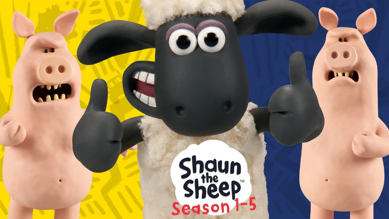 Shaun the Sheep vs The Pigs Compilation |🐏 Shaun The Sheep Series 1-5 | #shaunthesheep