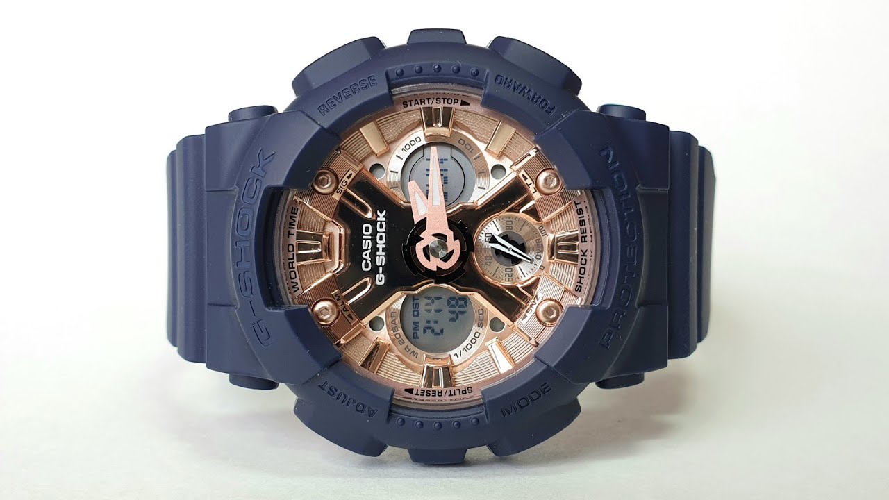CASIO G-SHOCK GMA-S120MF-2A2. Позиционирование линейки GMA