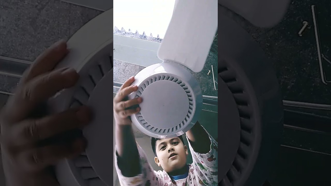 experiment in my mini fan one Blade 2 blades