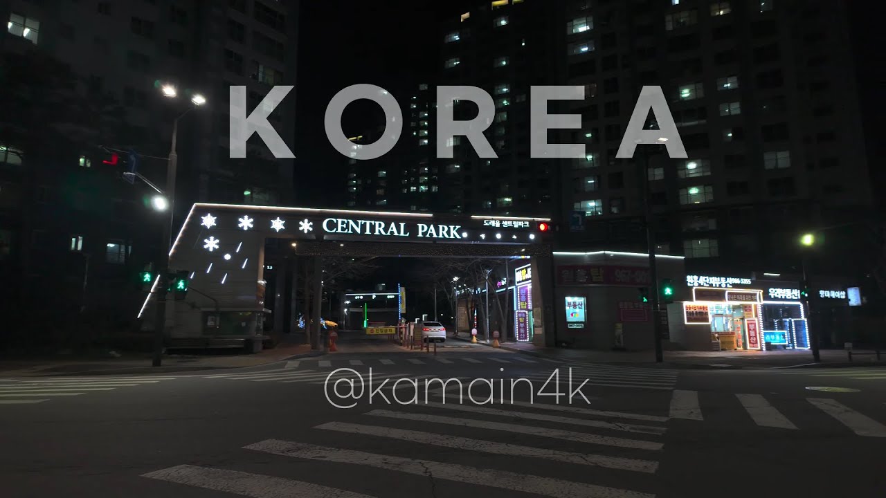 [4K HDR] 고양시 도래울로 | A night walk around a residential area in a suburban city in Korea.