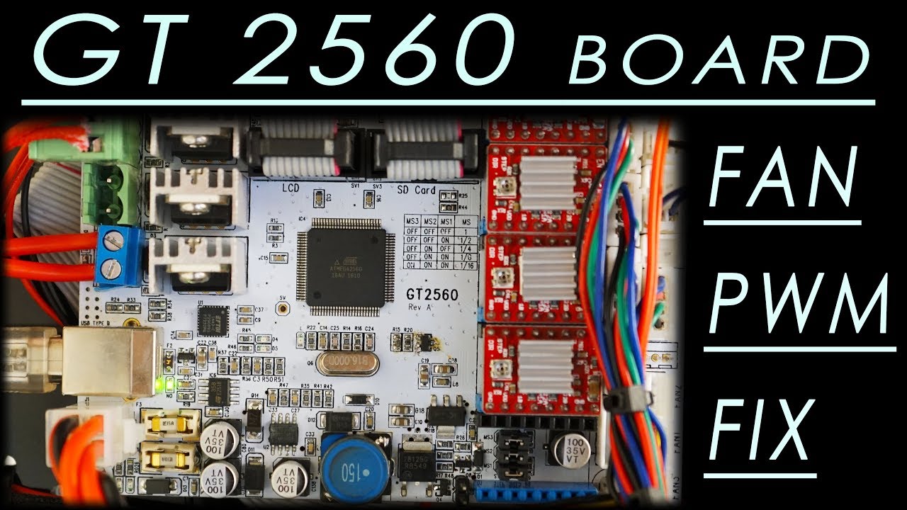 GT 2560 3D printer board - cooling fan pwm repair