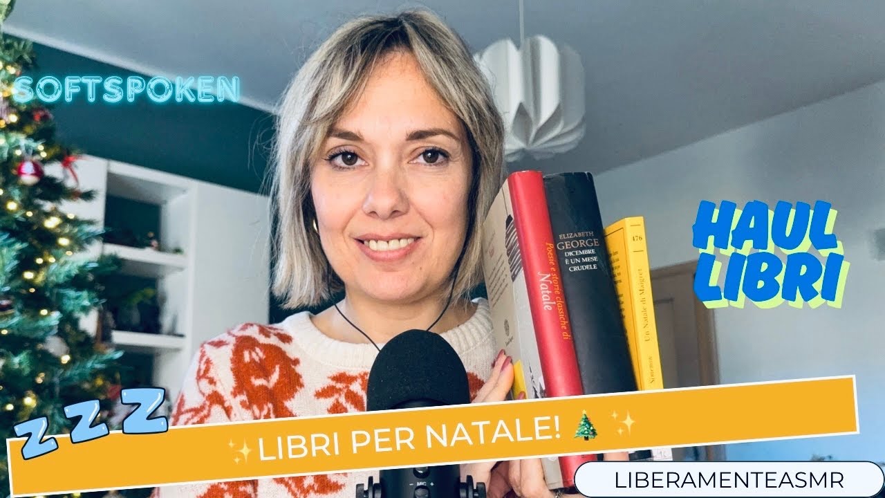 Asmr ita Softspoken Haul ✨Libri per Natale!🎄 ✨#papersounds 