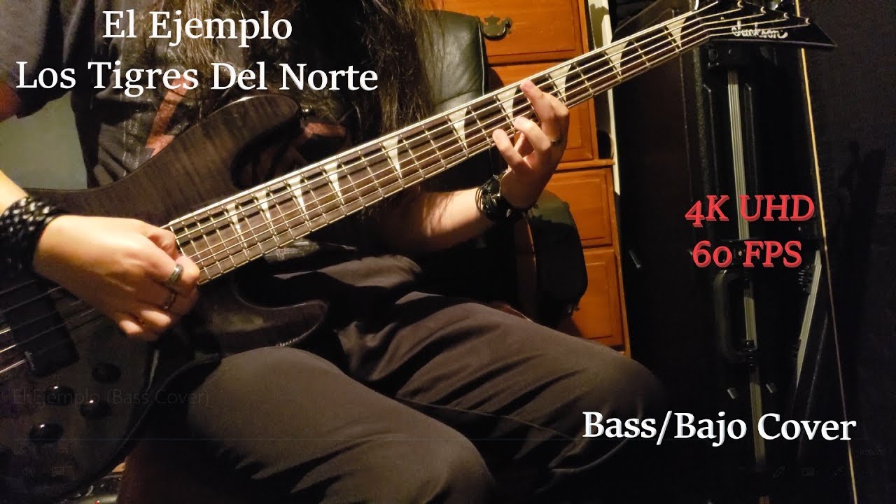 (4k Ultra HD) El Ejemplo - Los Tigres Del Norte Bass cover/Bajo Cover (UHD)/60 FPS/HQ Audio)