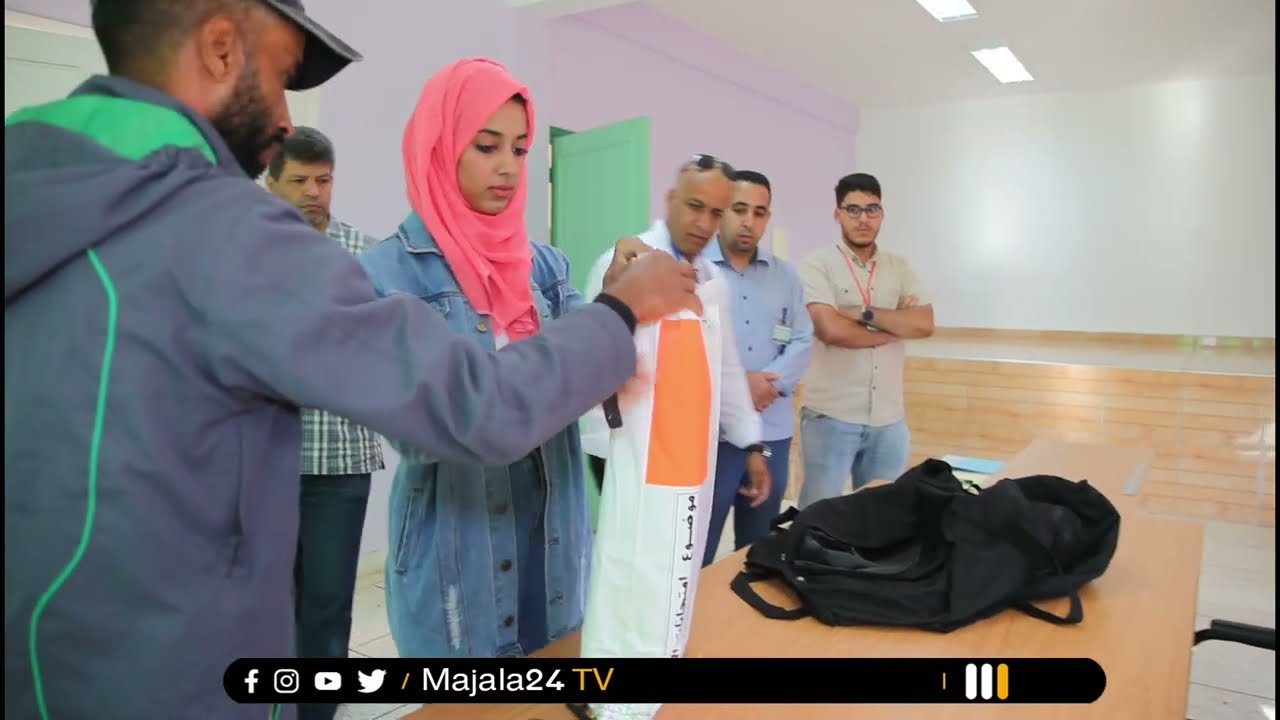 مجلة 24 ترصد اجواء إمتحانات البكالوريا بثانوية الامل سطات وها كيفاش ذازت