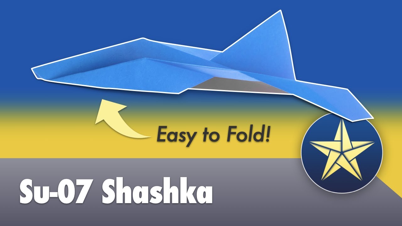 How to Fold the Su-07 Shashka (шашка) Fighter Jet!