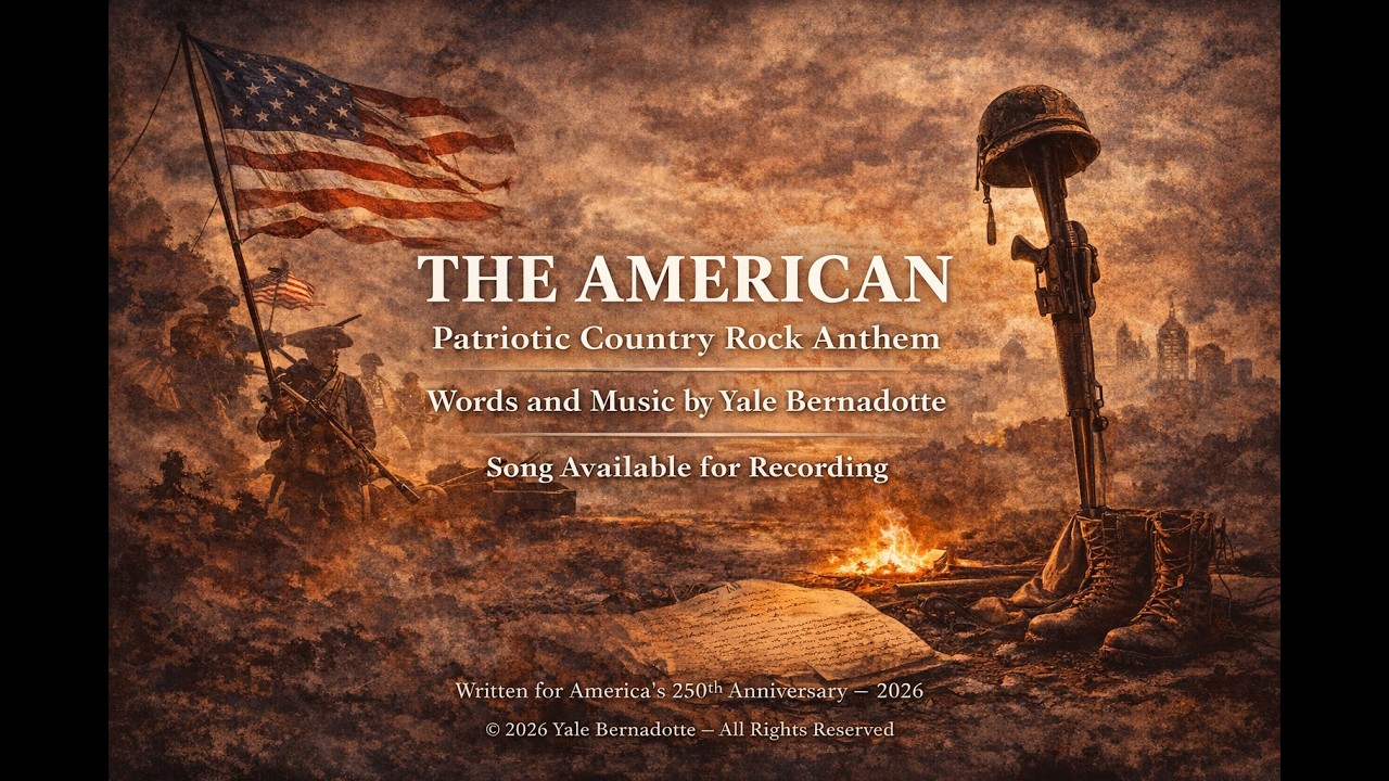 The American | Patriotic Country Rock Anthem (Song Available For Recording) 250 USA!