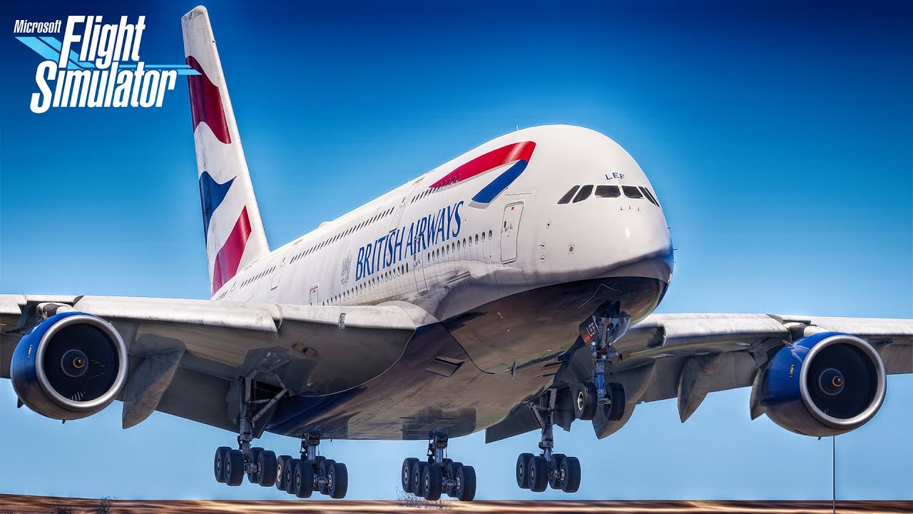 Полный перелёт British Airways A380 Лондон — Лос-Анджелес | Flight Simulator 2024