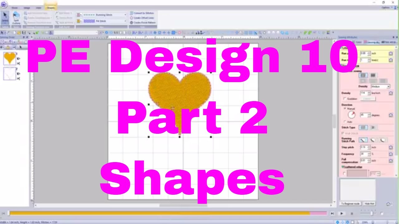 PE DESIGN10: Как оцифровать замкнутую форму. Урок 2