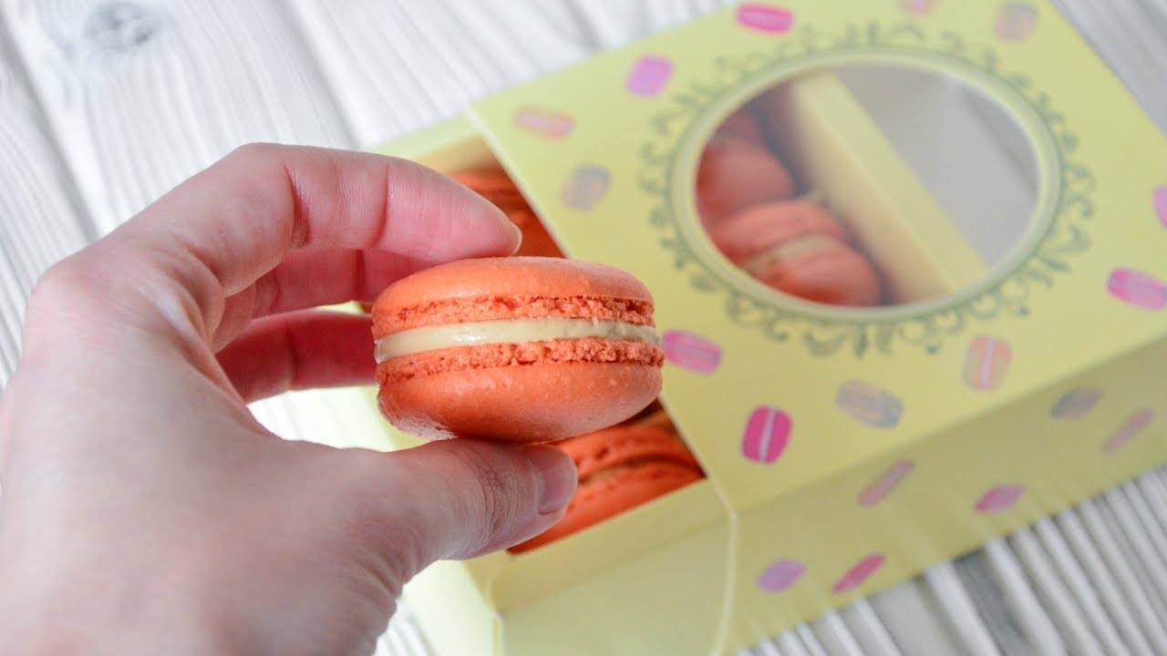 Макарон на французской меренге ☆ Начинка КРЕМ-карамель ☆ Macaron
