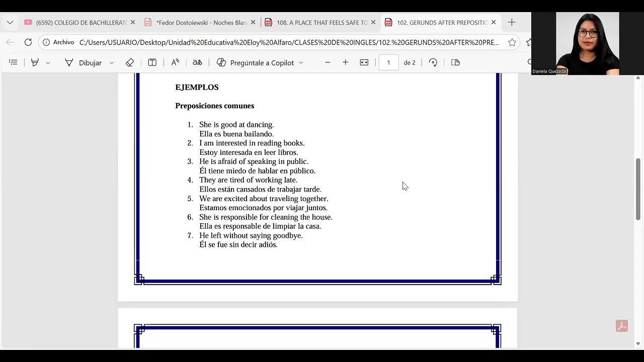 1BGU - INGLÉS 28 DE ENERO