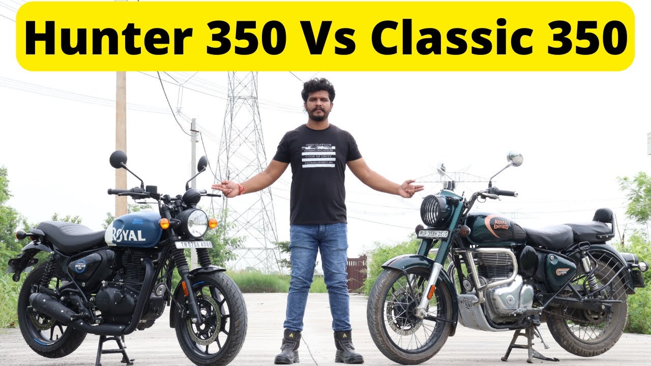 Royal Enfield Classic 350 vs Hunter 350 |  which is better