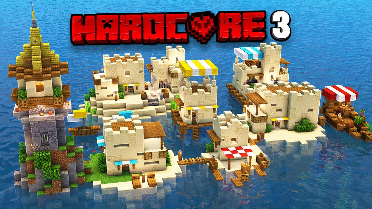 I spent 100 Days Building an Ocean City in Hardcore Minecraft