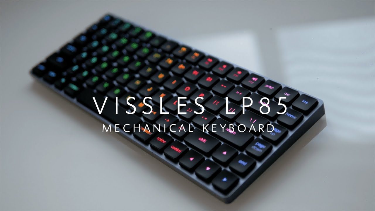 Vissles LP85 Mechanical Keyboard Unboxing Typing Sounds Review