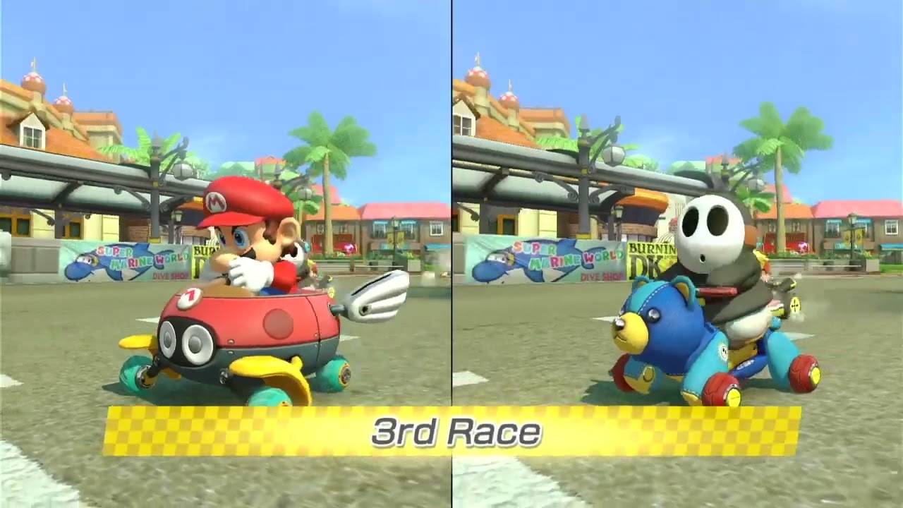 Playing Mario Kart with my Dad!