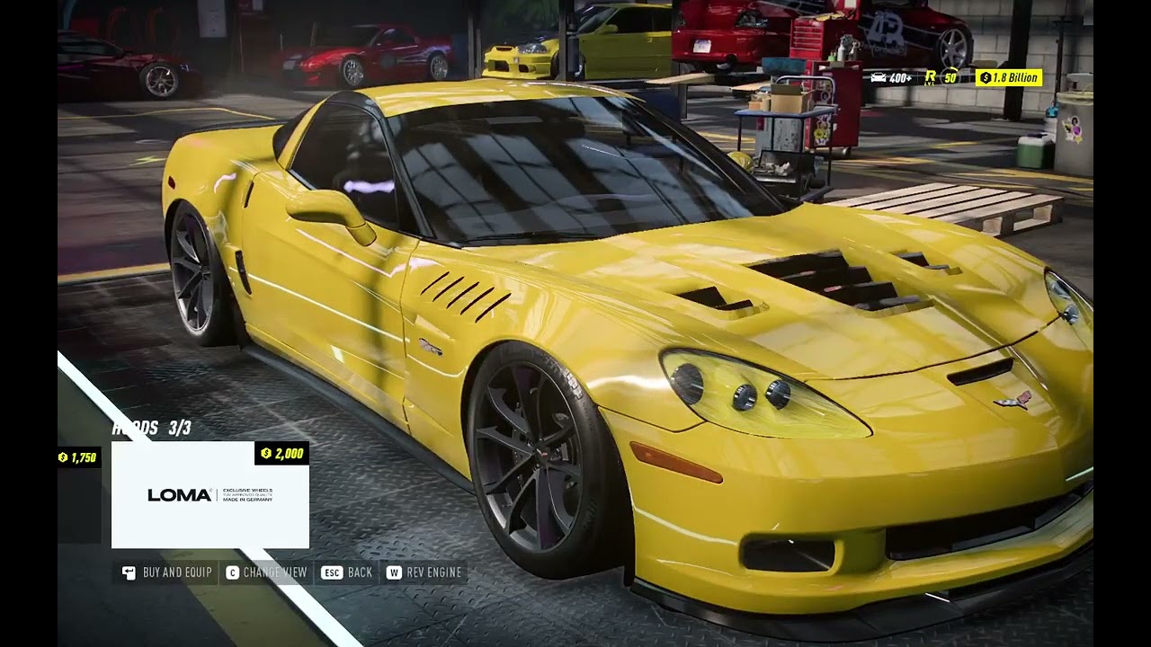 CHEVROLET CORVET Z06 BUILD AND GAMEPLAY NFS HEAT