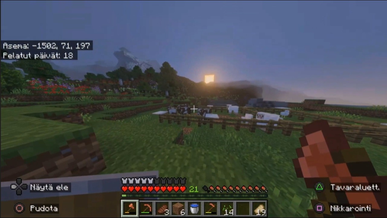 Minecraft survivali sarja. osa4. Mä aloitin työt.