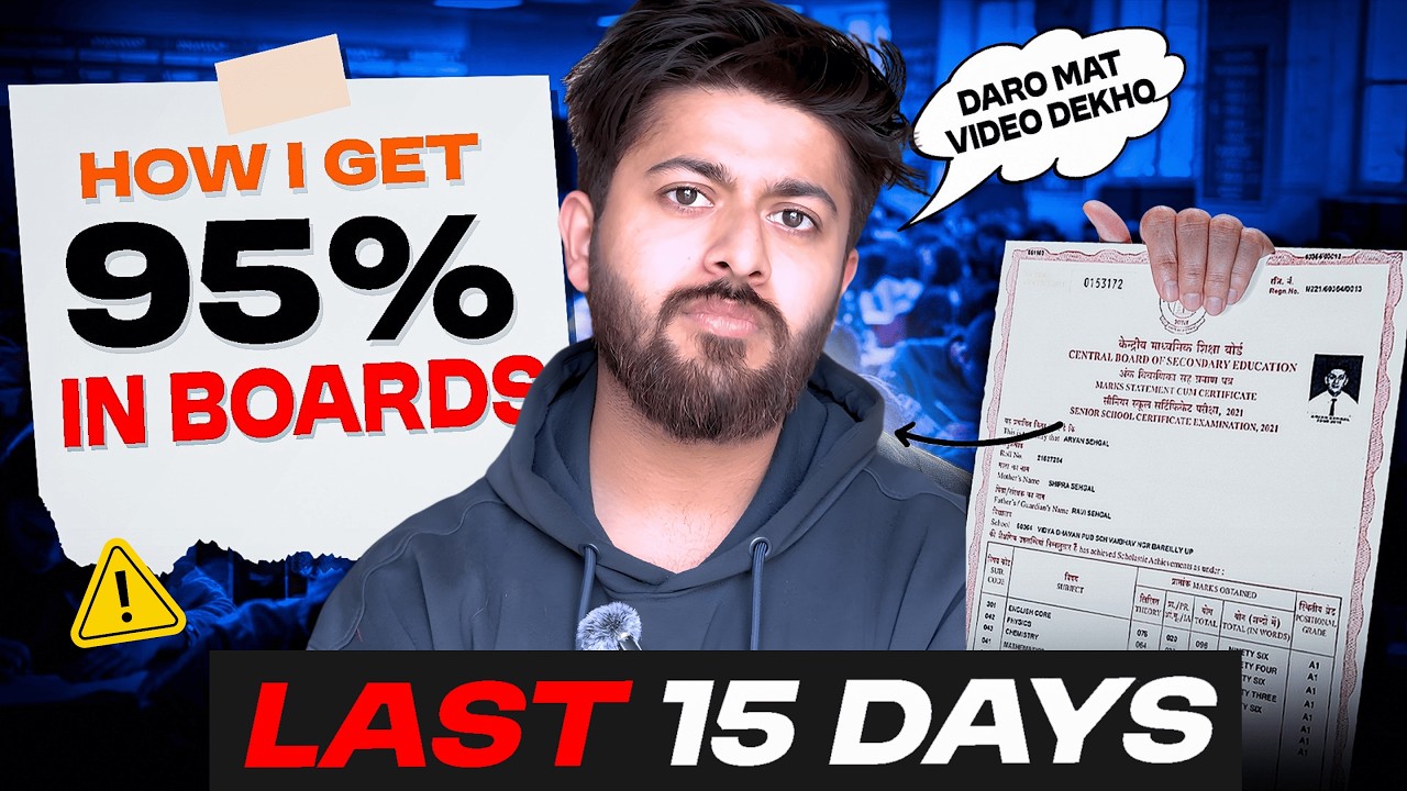 🔴 Class 12 Boards Final 10 Days Strategy to get 95%  #iit #jee #pw #iitjee #class12 #boards