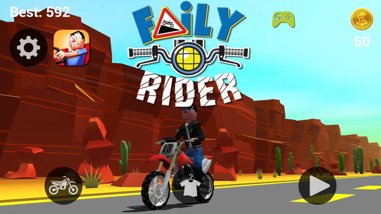 Faily Rider android gameplay ( by spunge)