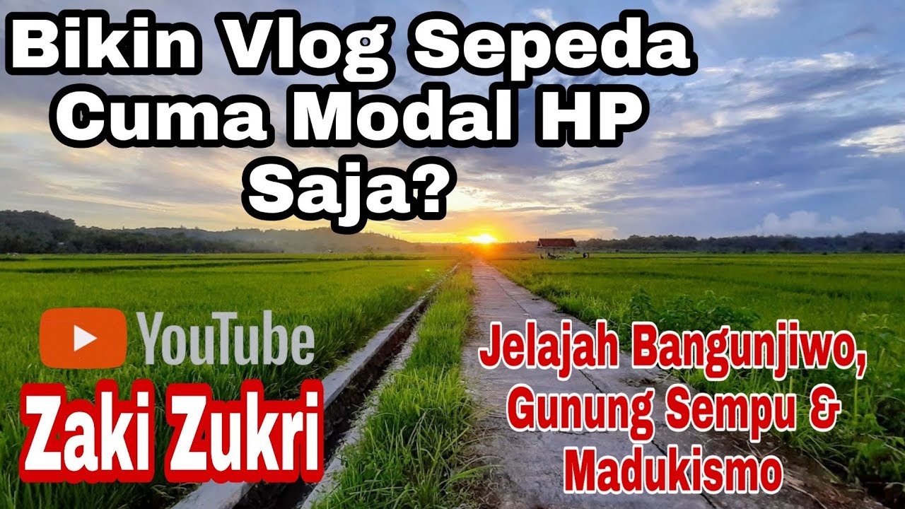 Bikin Vlog Sepeda Modal HP Saja Sambil Jelajah  Bangunjiwo, Gunung Sempu dan Madukismo