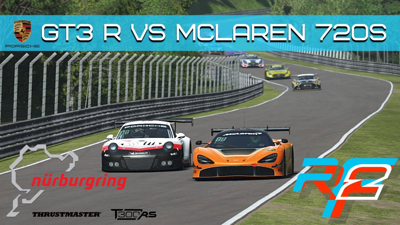 rFactor 2 - Porsche 911 GT3 R @ N&uuml;rburgring Nordschleife Race + First Impressions [4K 60FPS]
