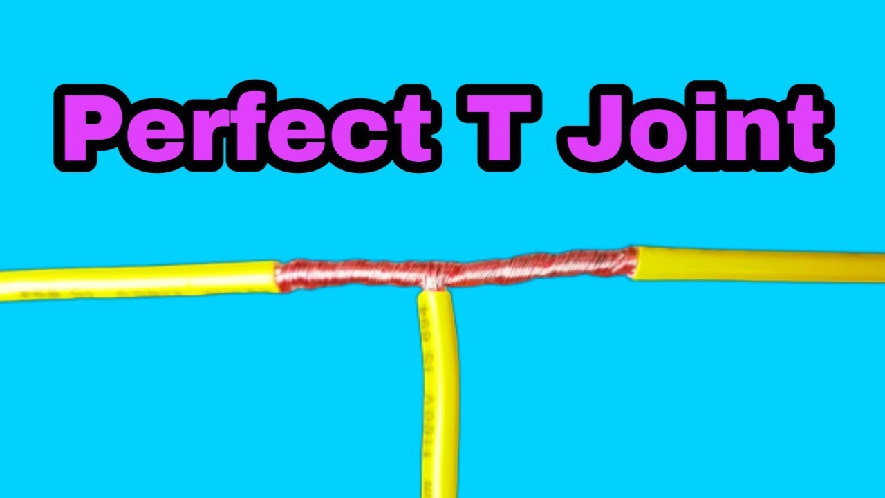 Proper T joint of electric wire