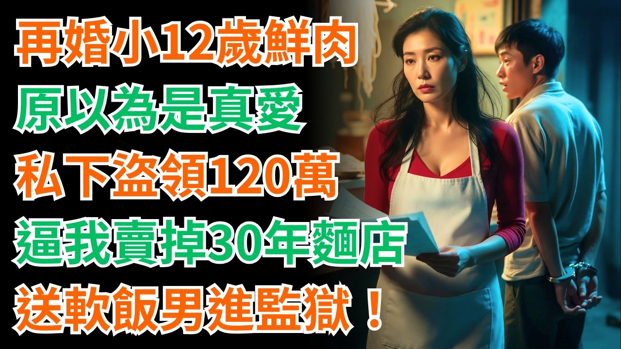 58歲再婚小12歲鮮肉，竟是恐怖騙局！掏空我30年麵店財產，最後他下場慘了！