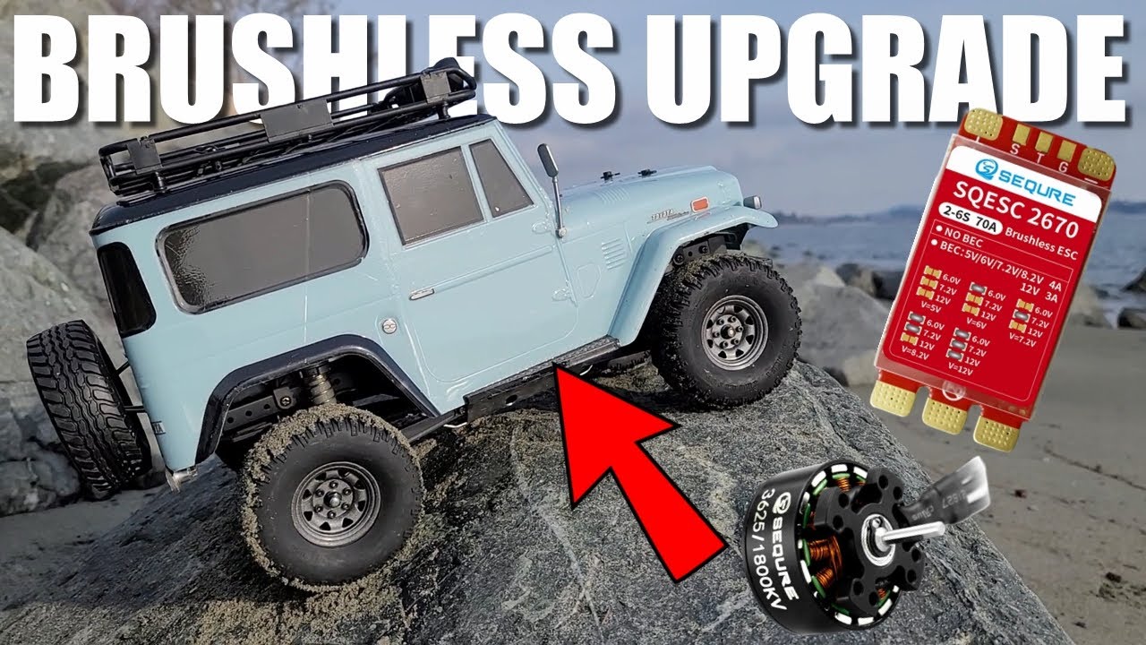 Tamiya CC02 Upgrades! - Brushless Motor and ESC - 2-6S Extreme Power and Low End Control.