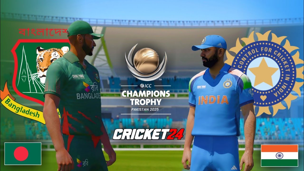 Bangladesh vs India - ICC Champions Trophy 2025 - Cricket 24 Gameplay