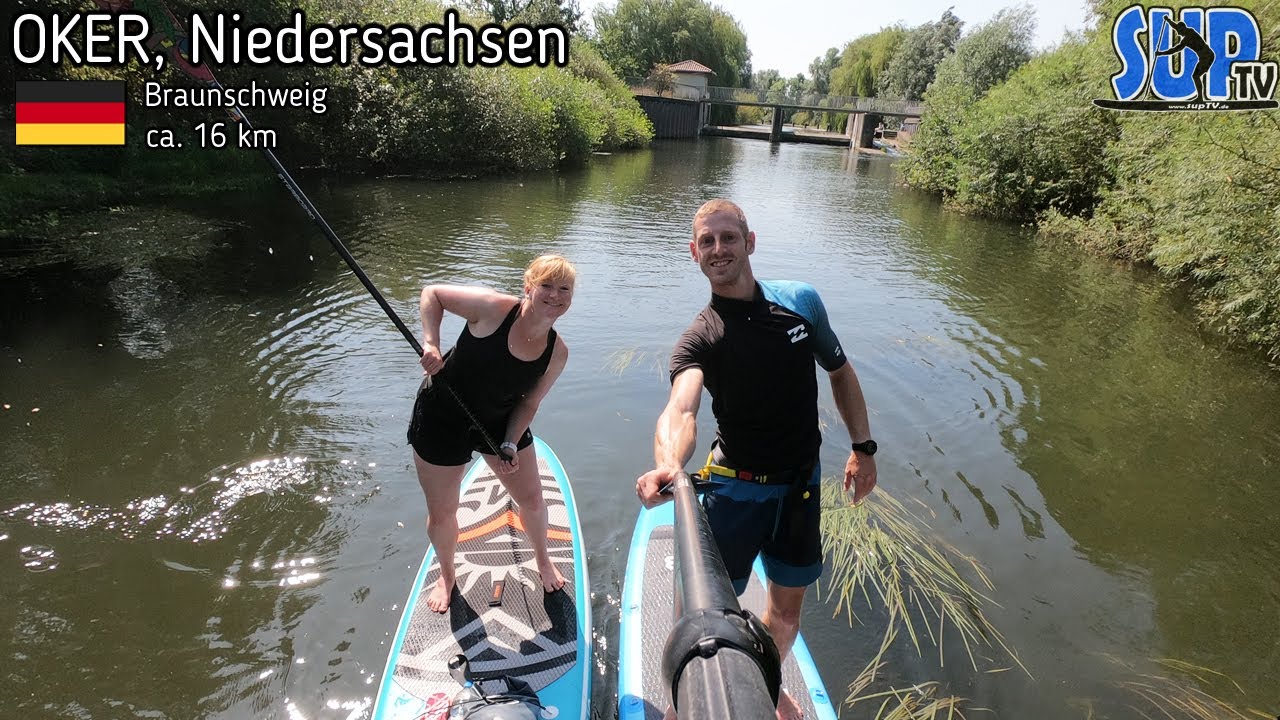 SUP-Tour auf der OKER von Wolfenbüttel bis Braunschweig (ca. 16 km) - Tagestour