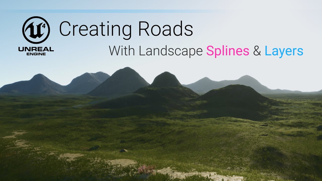 Creating Roads with Unreal Engine Landscape Splines & Layers (Non-Destructive Method)