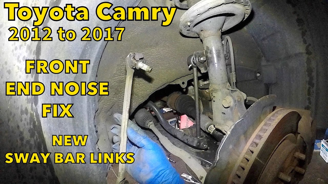Устранение шума в передней части Toyota Camry 2012–2017 гг. Замена тяг стабилизатора поперечной у...