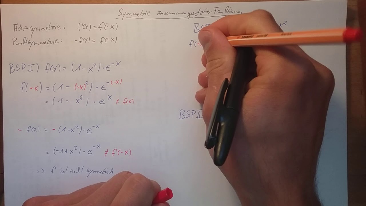 Q1 2 Symmetrie zusammengesetzter Funktionen