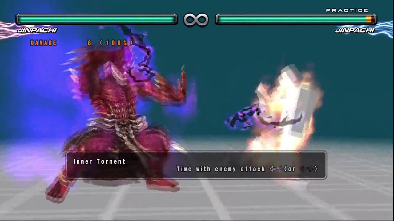 Tekken 5 DR - Jinpachi Mishima command list - HD 1080p