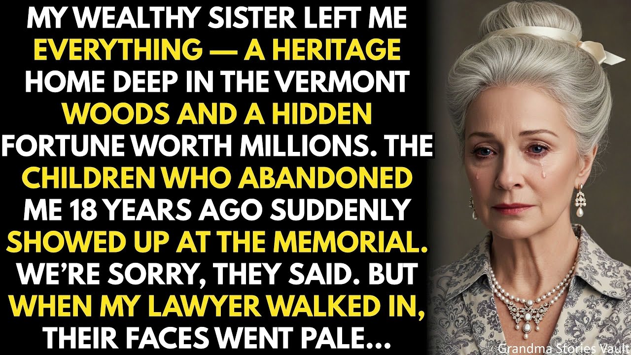 My Rich Sister Left Me Everything. My Children Who Abandoned Me 18 Years Ago Suddenly Showed Up...
