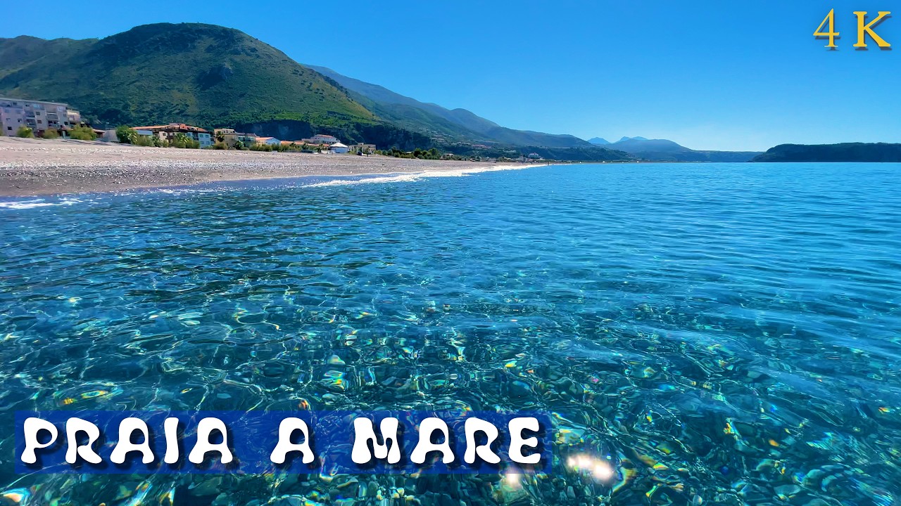 Praia a Mare – Punta Fiuzzi 4K Walking Tour | Natural Sounds | Calabria