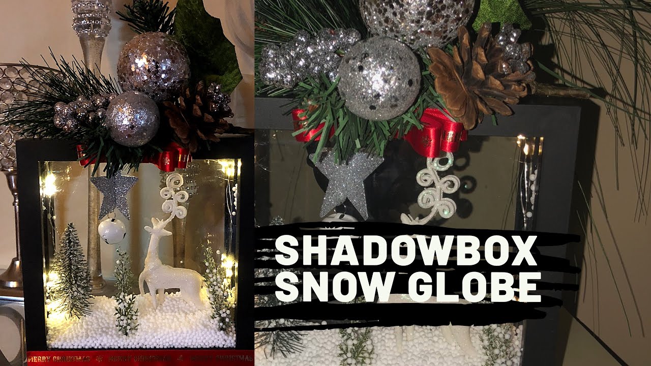 🎄 Dollar Tree DIY | Glam Christmas Shadow Box Decor 🎄💎