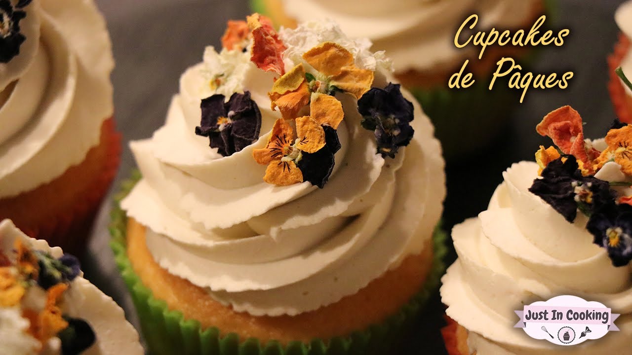 ❀ Recette de Cupcakes Printaniers au Citron et Crème Chantilly Basilic Citronnelle et Menthe ❀
