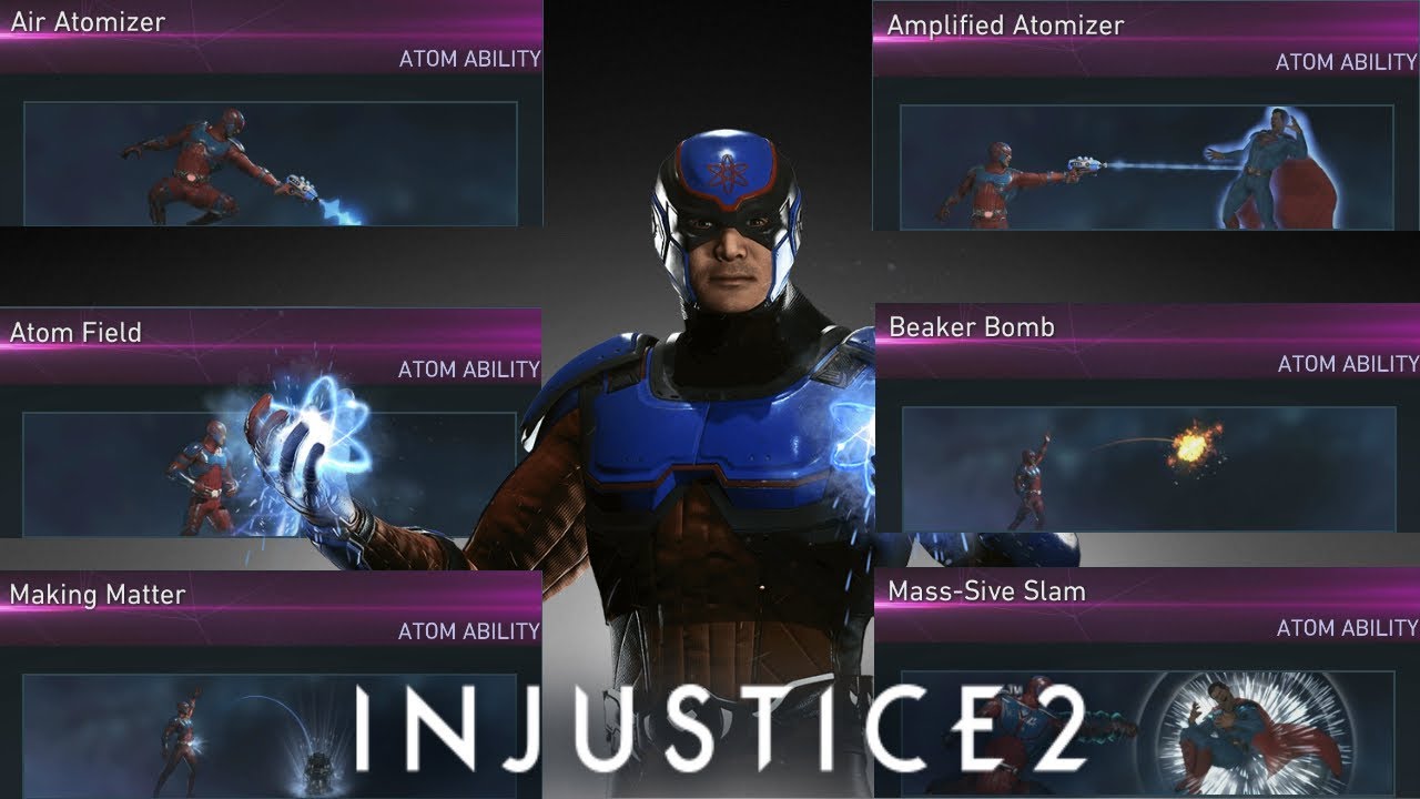 Injustice 2: Atom All Unlockable Abilities