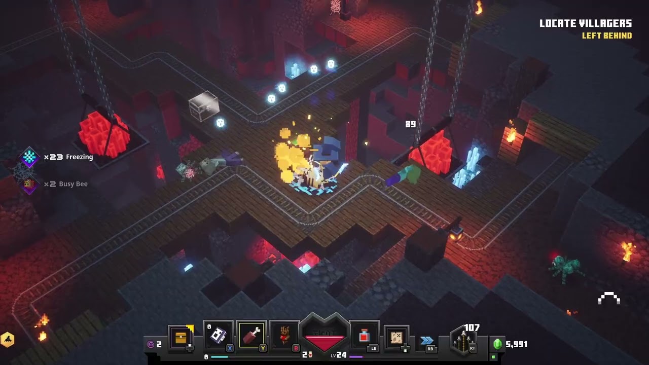 First time playing Redstone Mines in Minecraft Dungeons 