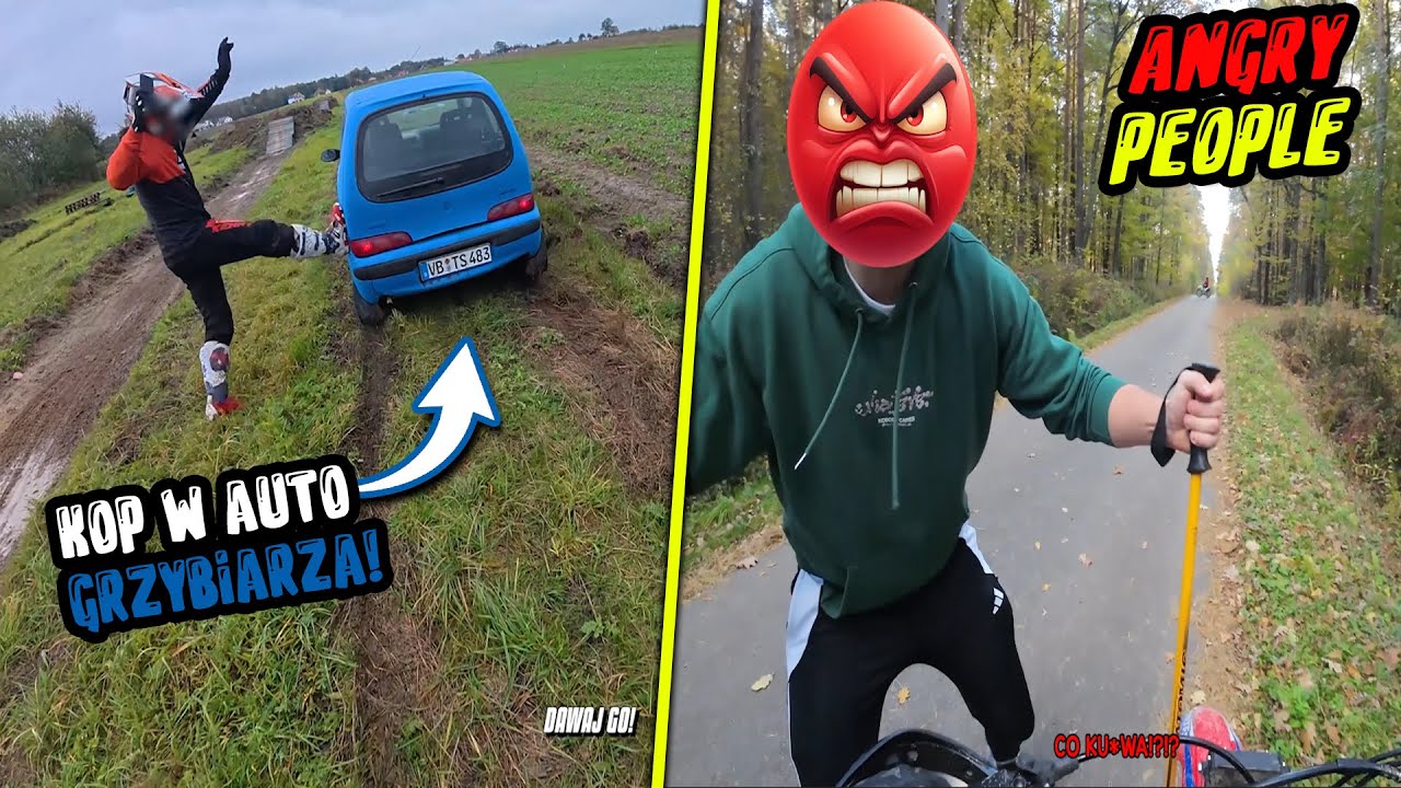 Najlepsze akcje ANGRY PEOPLE vs MOTOCYKLIŚCI w 2025! | ENDURO KKSB