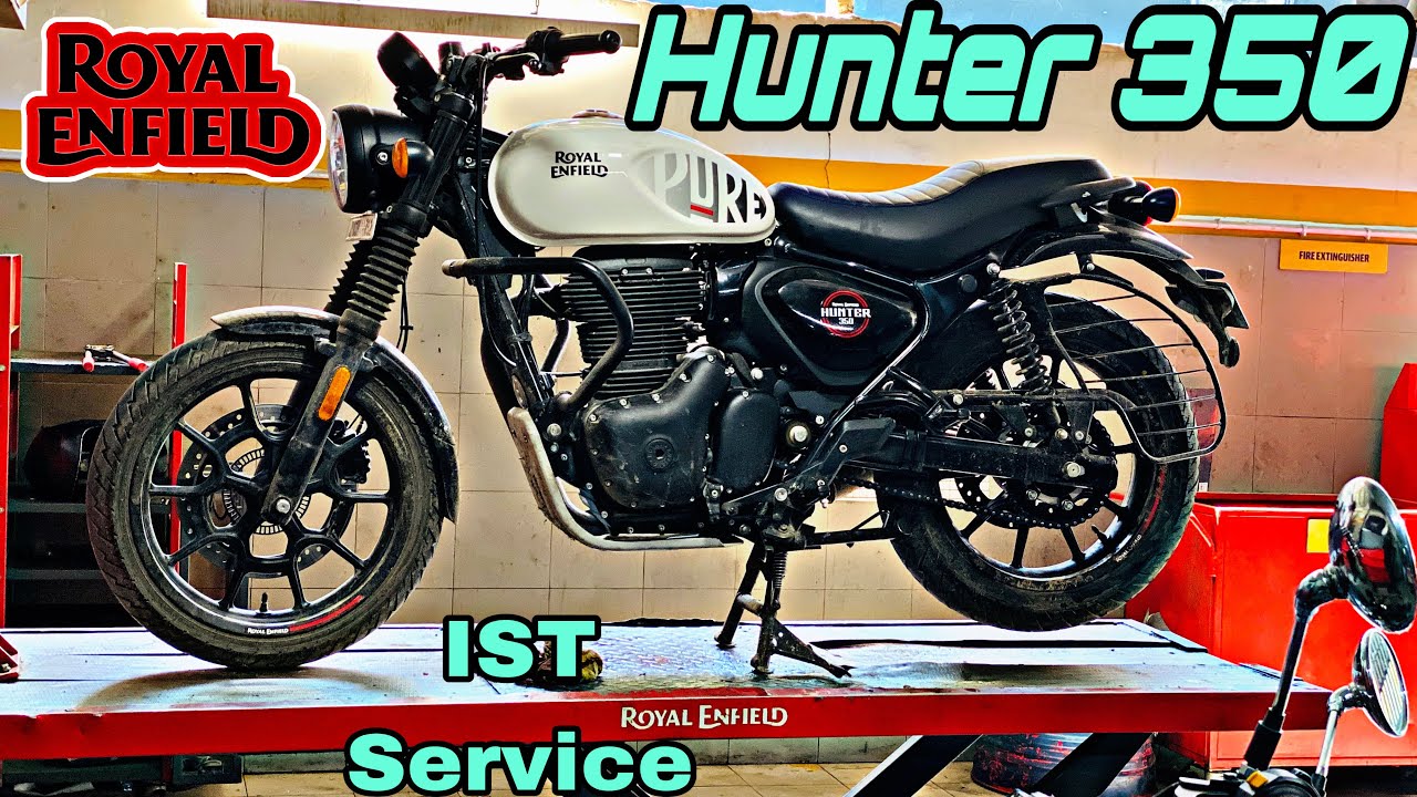 2022 Royal Enfield Hunter 350 Metro First Service Video | Service Cost