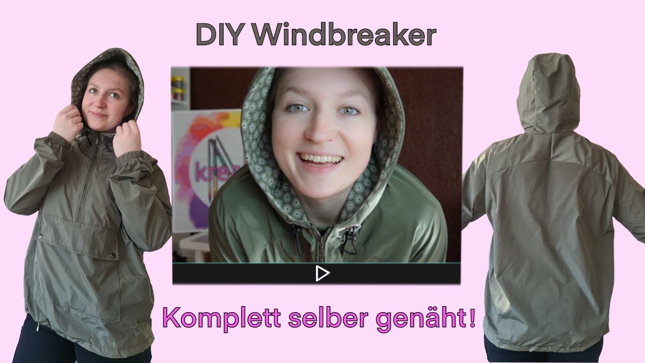 Windbreaker komplett selbst genäht😱😍 Do it yourself!