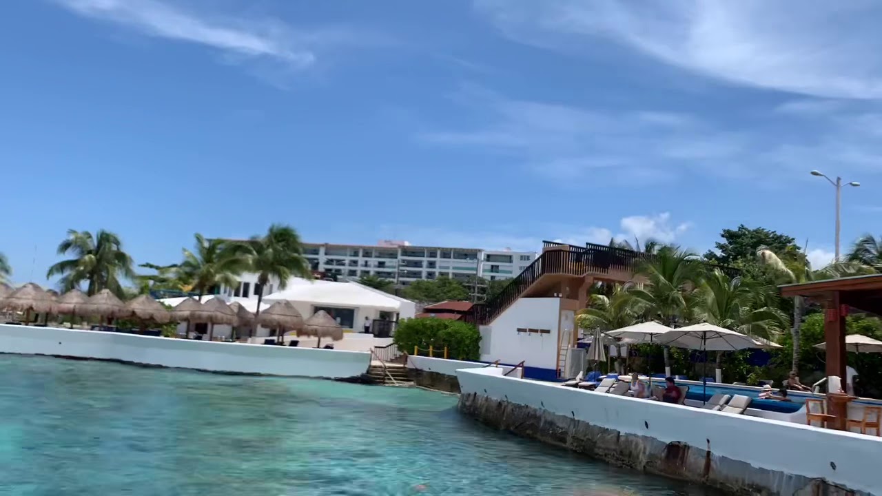 Boat ride to Atlantis Submarine in Cozumel