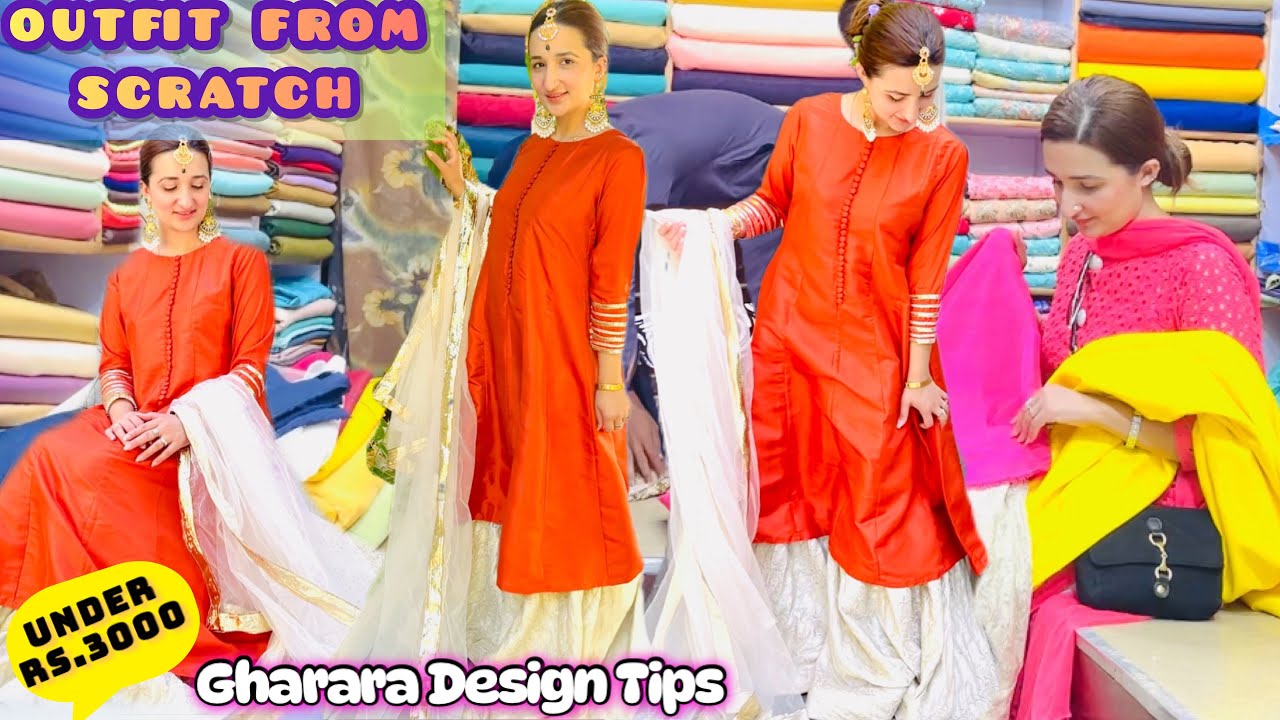 Wedding Outfit From Scratch Under Rs.3000 |Budget Friendly||Outfit Shopping With Me From Scratch🛍️