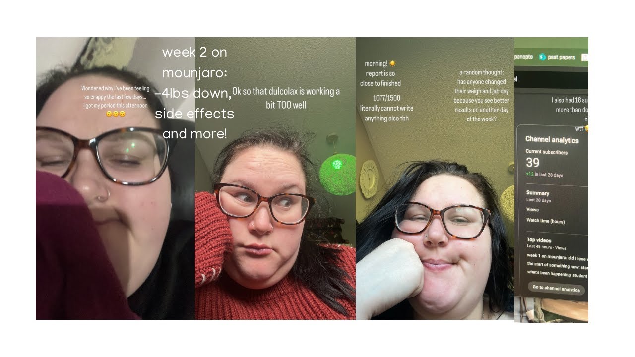 week 2 on mounjaro: -4lbs down, side effects and more!