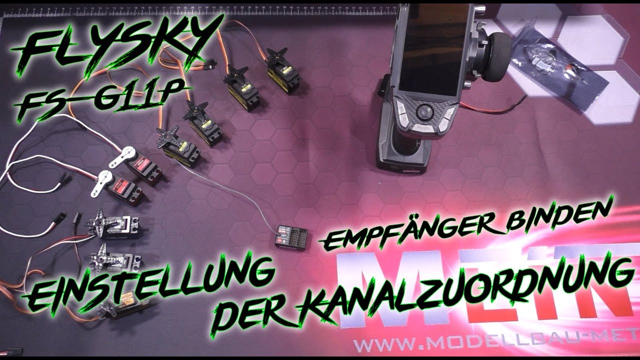 FlySky FS-G11P Einstellung der Kanalzuordnung/Empfänger binden! | HD+ | German/Deutsch