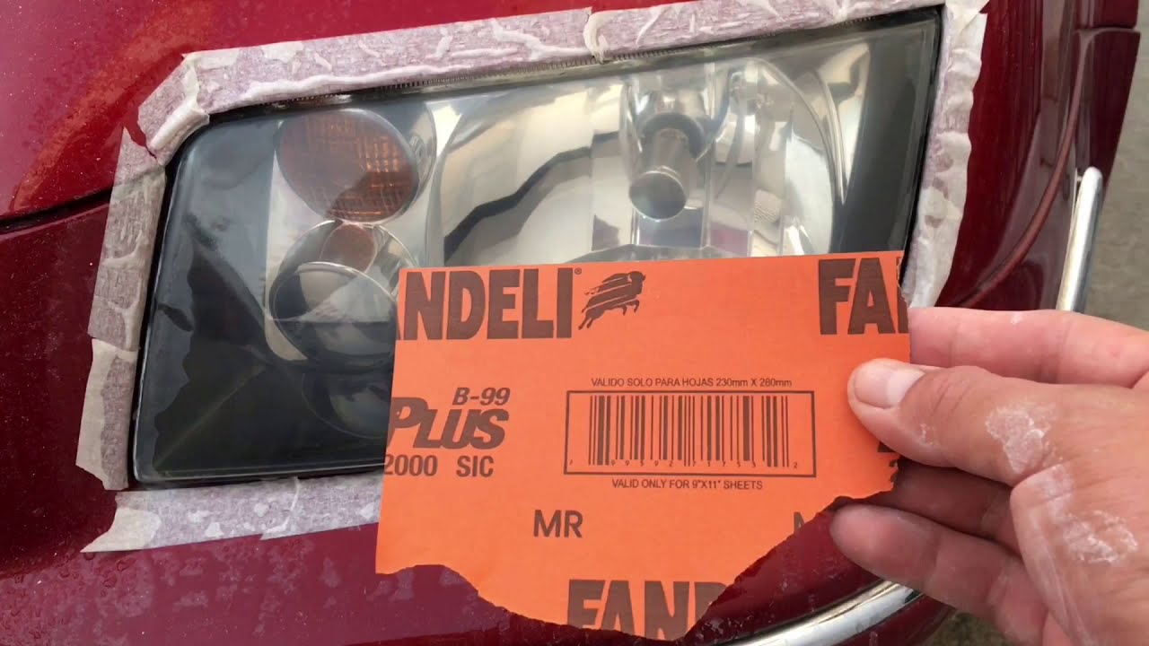 Tutorial para pulir los FAROS de tu automóvil a mano de la manera correcta y rapida.