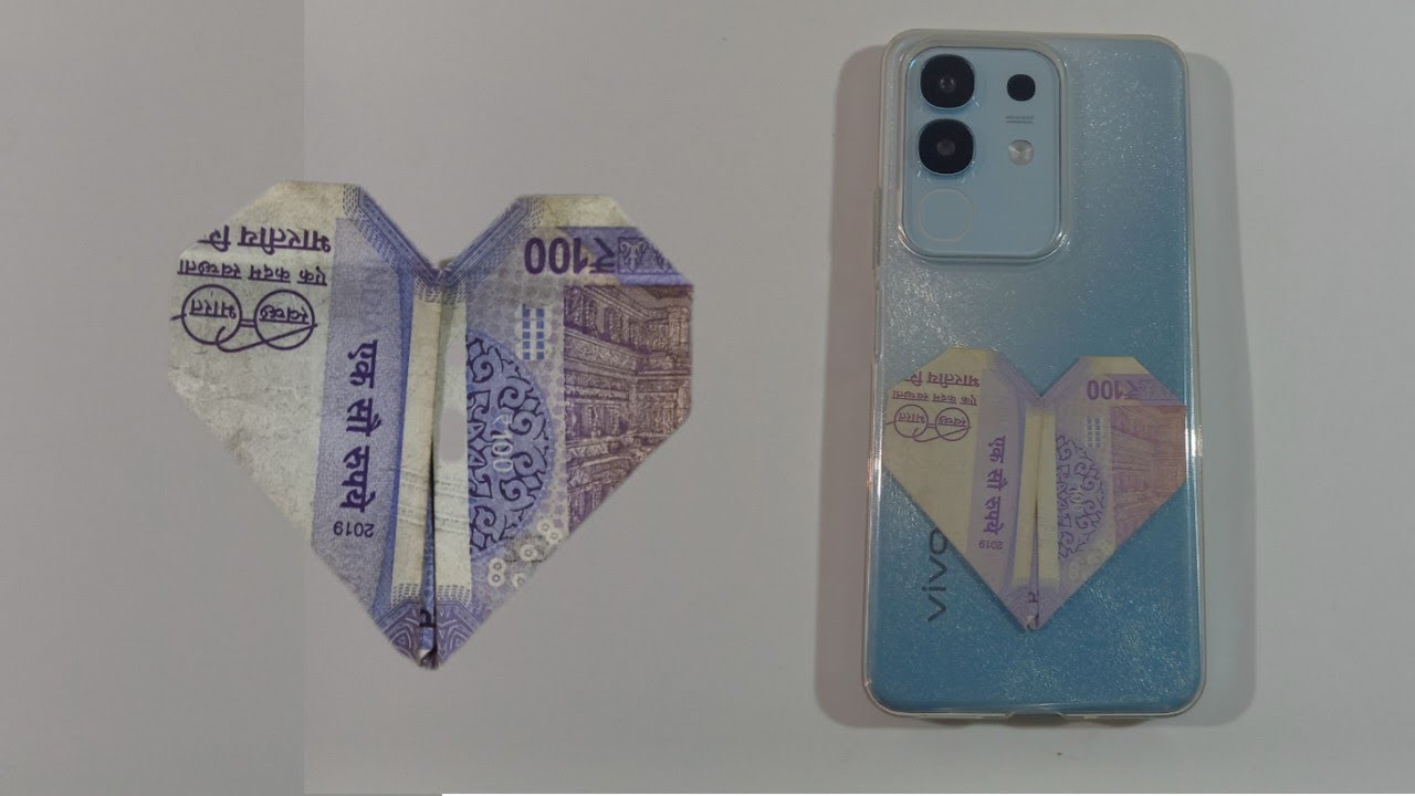 Money Heart ❤️ ₹100 note | How to make heart | ₹100 नोट का एक दिल बनाना सीखें 