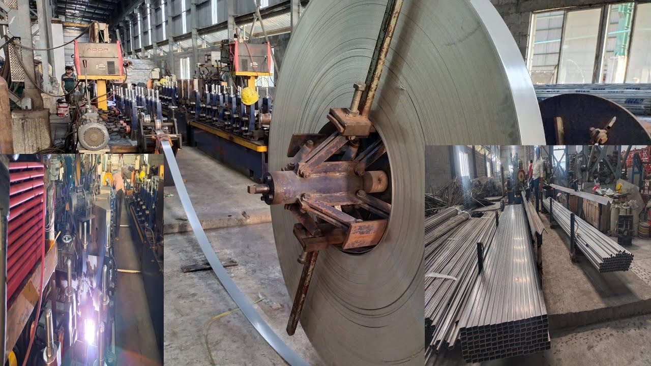 देखिए, S.S का पाइप कैसे बनता है।😱Stainless steel tube Manufacturing Process.